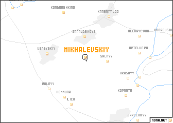 map of Mikhalevskiy