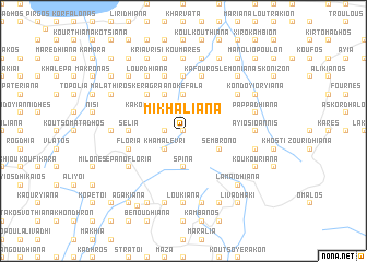 map of Mikhalianá