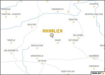 map of Mikhalich