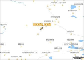 map of Mikhalikha