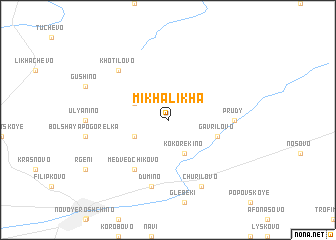 map of Mikhalikha
