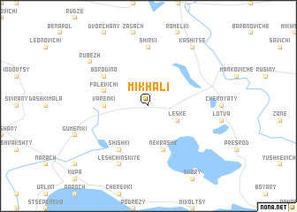 map of Mikhali