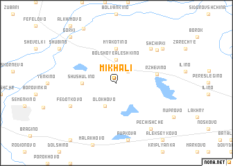 map of Mikhali