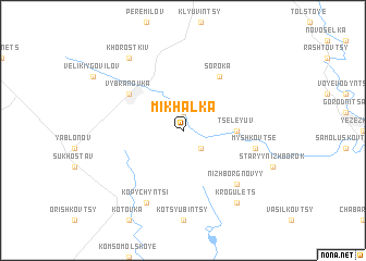 map of Mikhalka