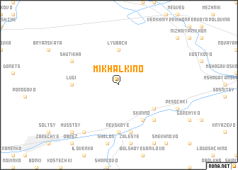 map of Mikhalkino