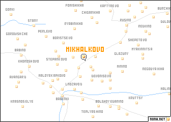 map of Mikhalkovo