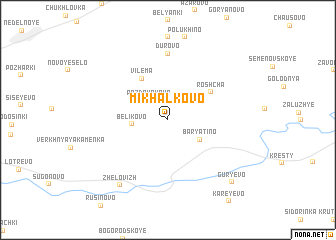 map of Mikhalkovo