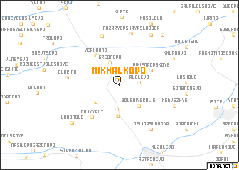 map of Mikhalkovo