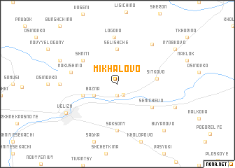 map of Mikhalovo