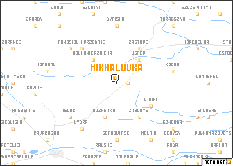map of Mikhaluvka