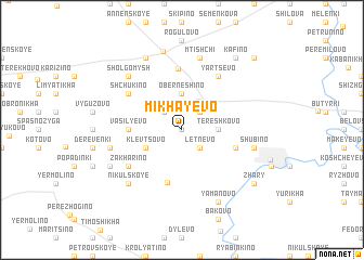 map of Mikhayevo