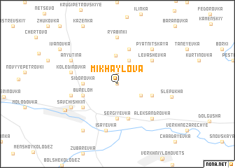 map of Mikhaylova