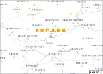 map of Mikhaylov Brod