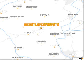 map of Mikhaylovka Pervaya