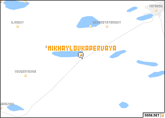 map of Mikhaylovka Pervaya