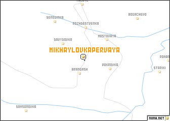 map of Mikhaylovka Pervaya