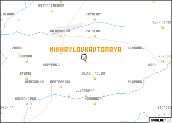 map of Mikhaylovka Vtoraya