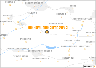 map of Mikhaylovka Vtoraya