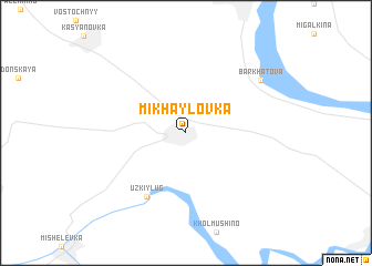 map of Mikhaylovka