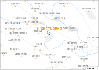 map of Mikhaylovka