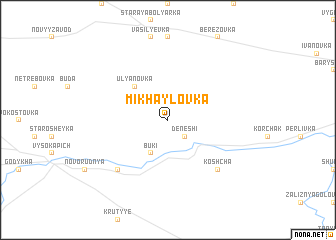 map of Mikhaylovka