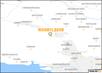 map of Mikhaylovka