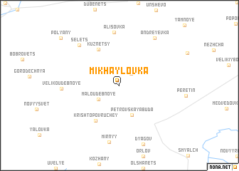 map of Mikhaylovka