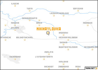 map of Mikhaylovka