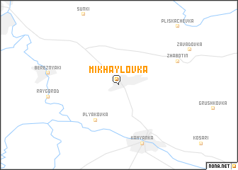 map of Mikhaylovka