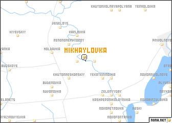 map of Mikhaylovka