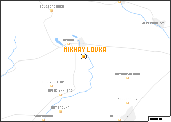 map of Mikhaylovka