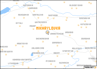 map of Mikhaylovka