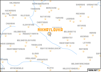 map of Mikhaylovka