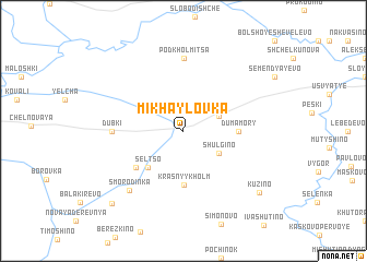 map of Mikhaylovka