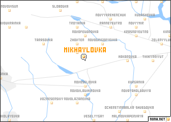 map of Mikhaylovka