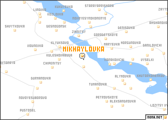 map of Mikhaylovka