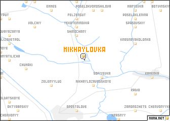 map of Mikhaylovka