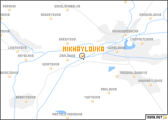 map of Mikhaylovka