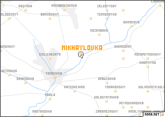 map of Mikhaylovka