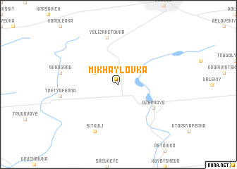 map of Mikhaylovka