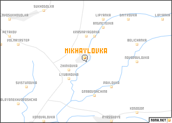 map of Mikhaylovka