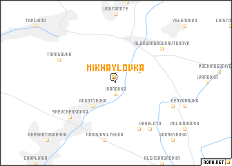 map of Mikhaylovka