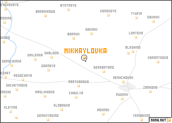 map of Mikhaylovka