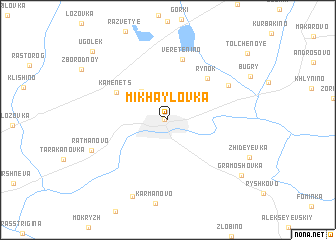 map of Mikhaylovka