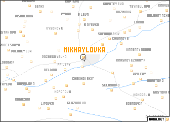 map of Mikhaylovka