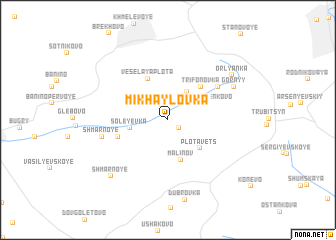 map of Mikhaylovka