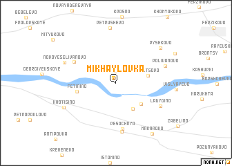 map of Mikhaylovka