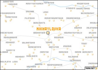 map of Mikhaylovka