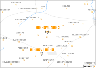 map of Mikhaylovka