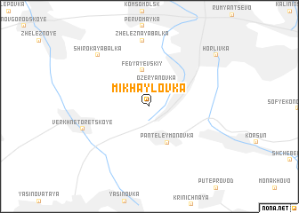 map of Mikhaylovka